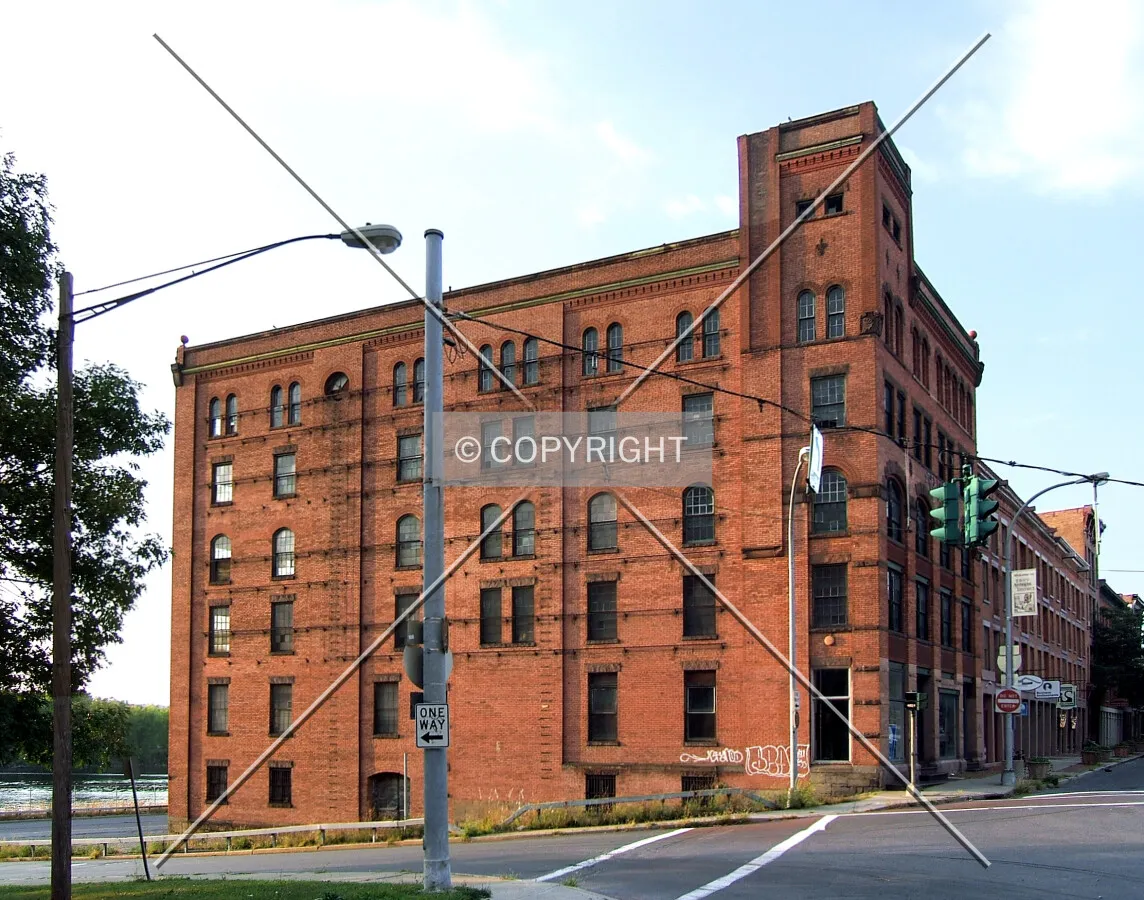View from the south at Congress and River Streets