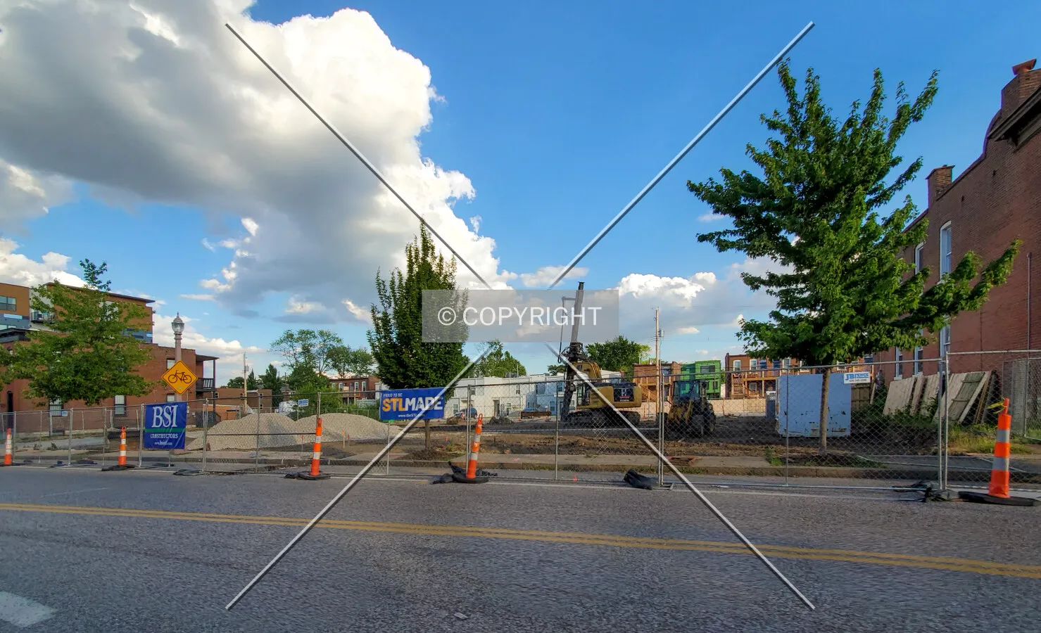 Northwest view; June 24, 2020