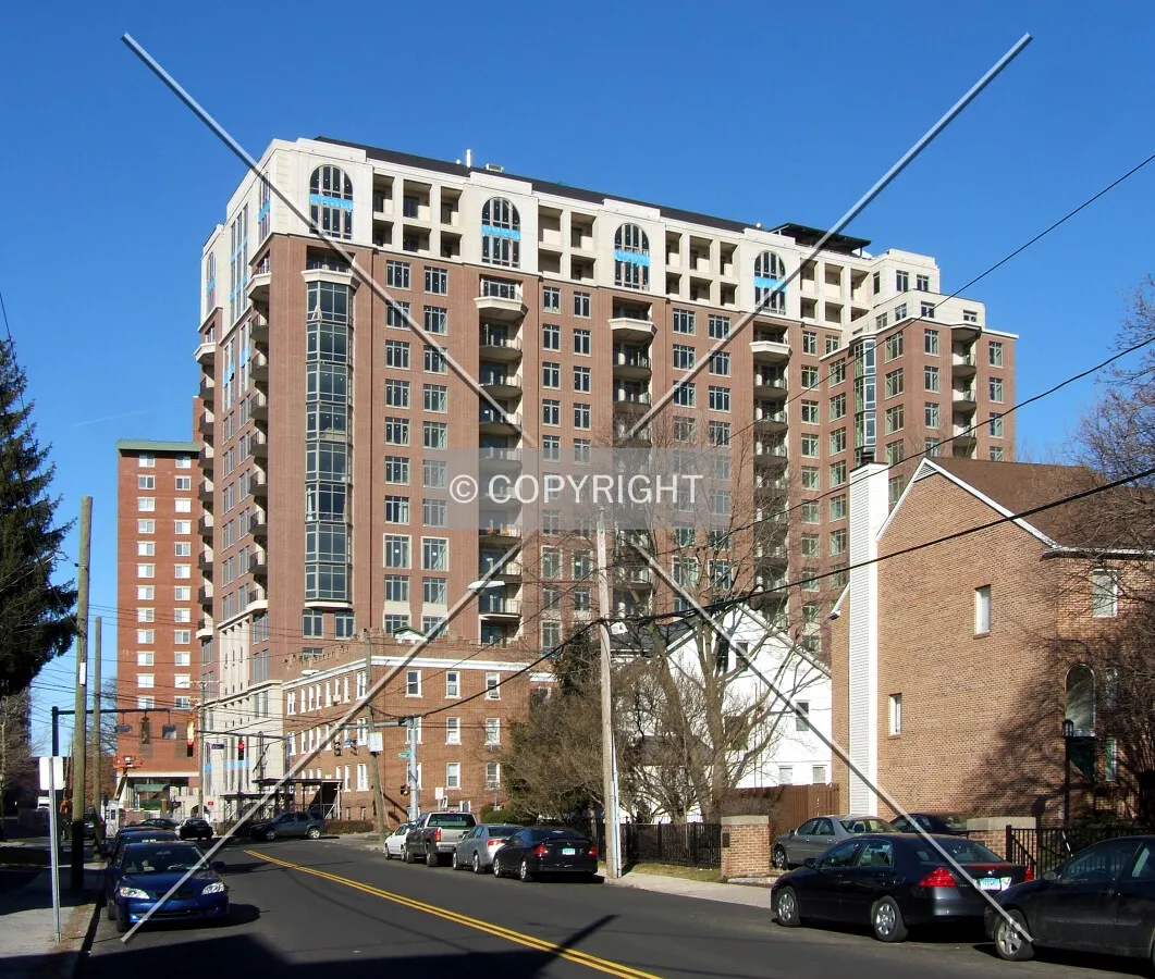View from the southeast on Forest Street