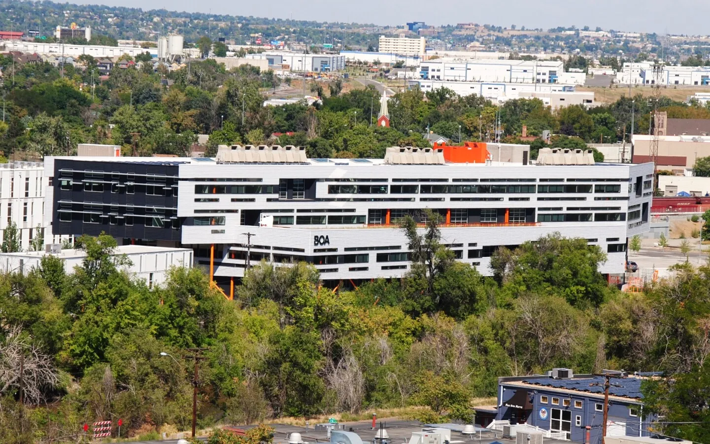 Distant view from the southeast