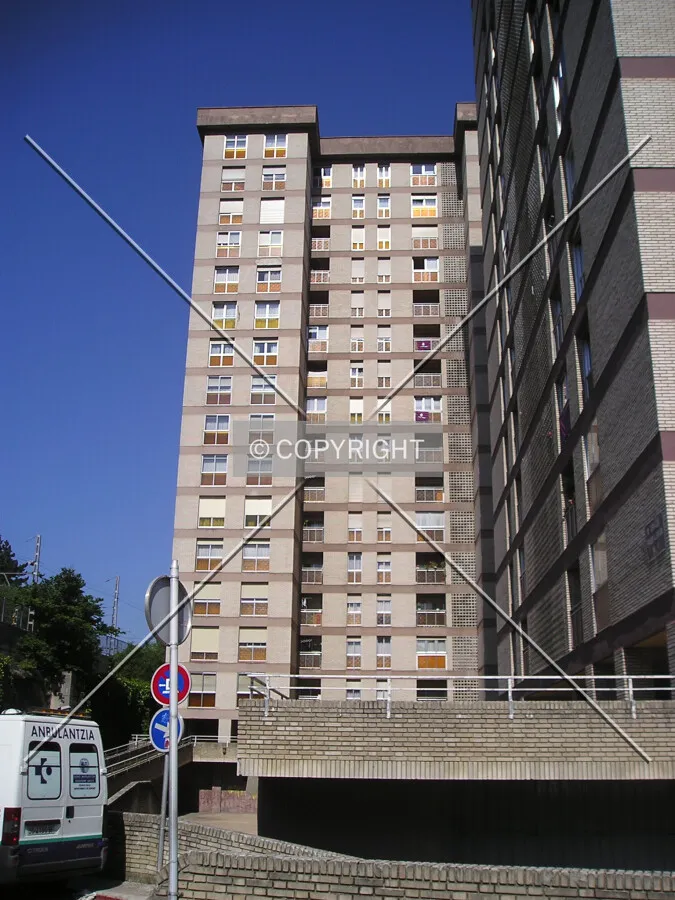 View between buildings