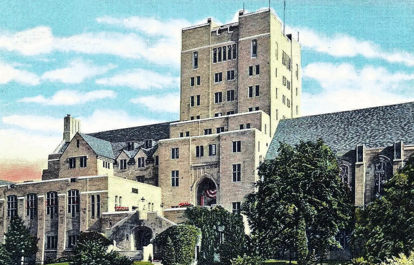 Vintage view from the northwest