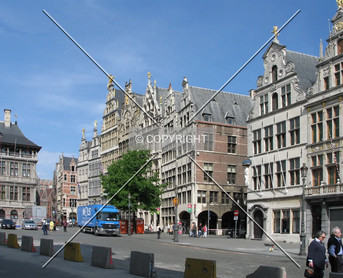 Guild houses along Grote Markt