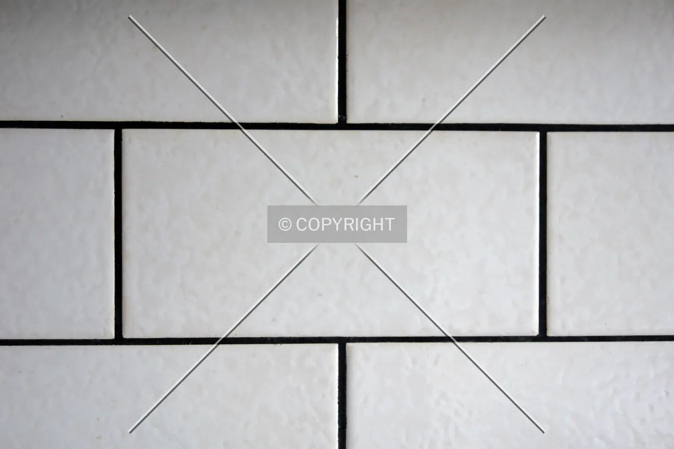 Simple ceramic tiles in white color
