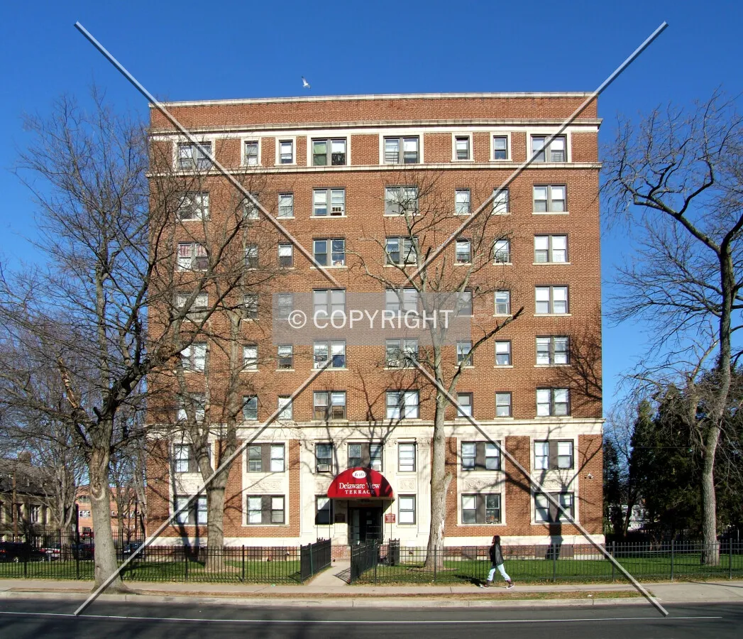 View from the southwest across West State Street