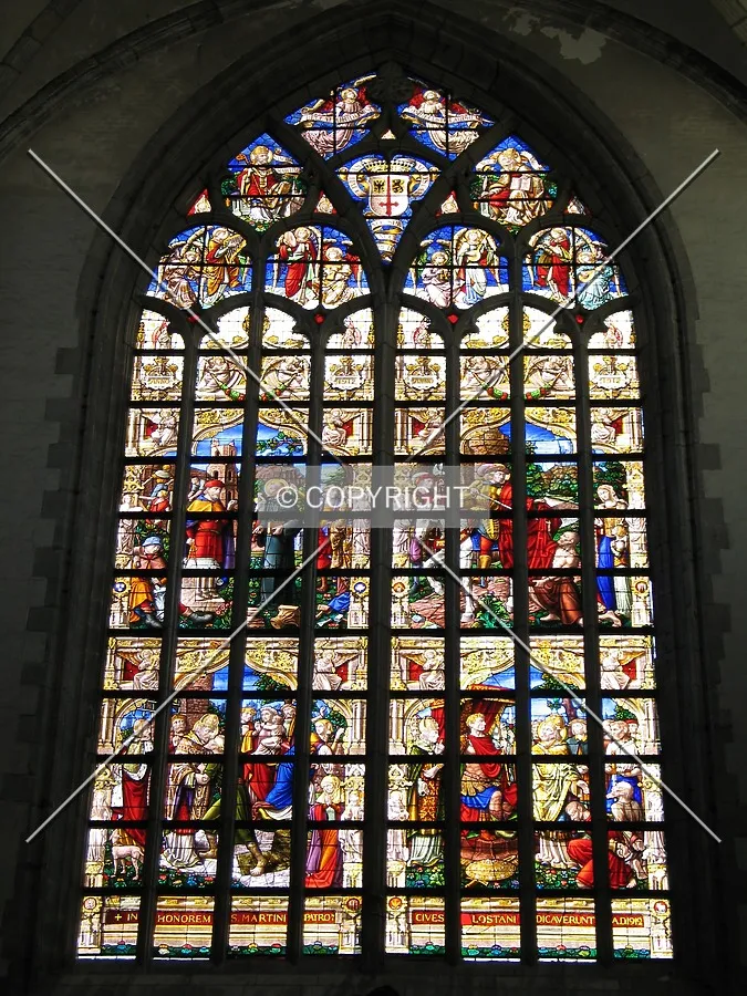 Window above the southern porch