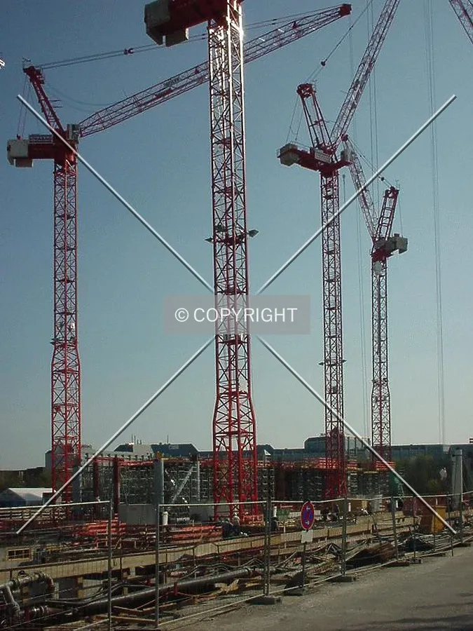 Cranes above the construction site