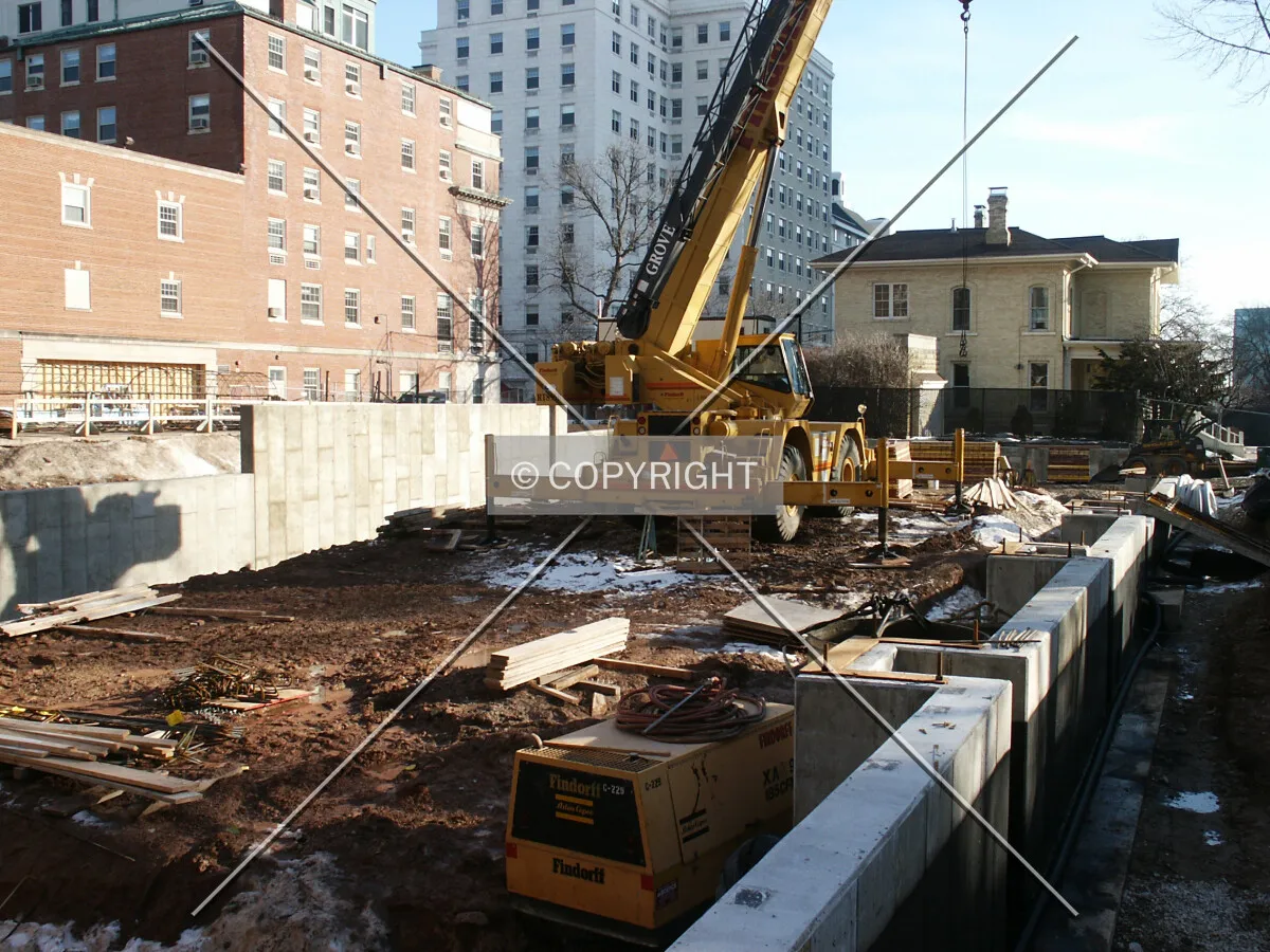 Back side of the lot, looking south