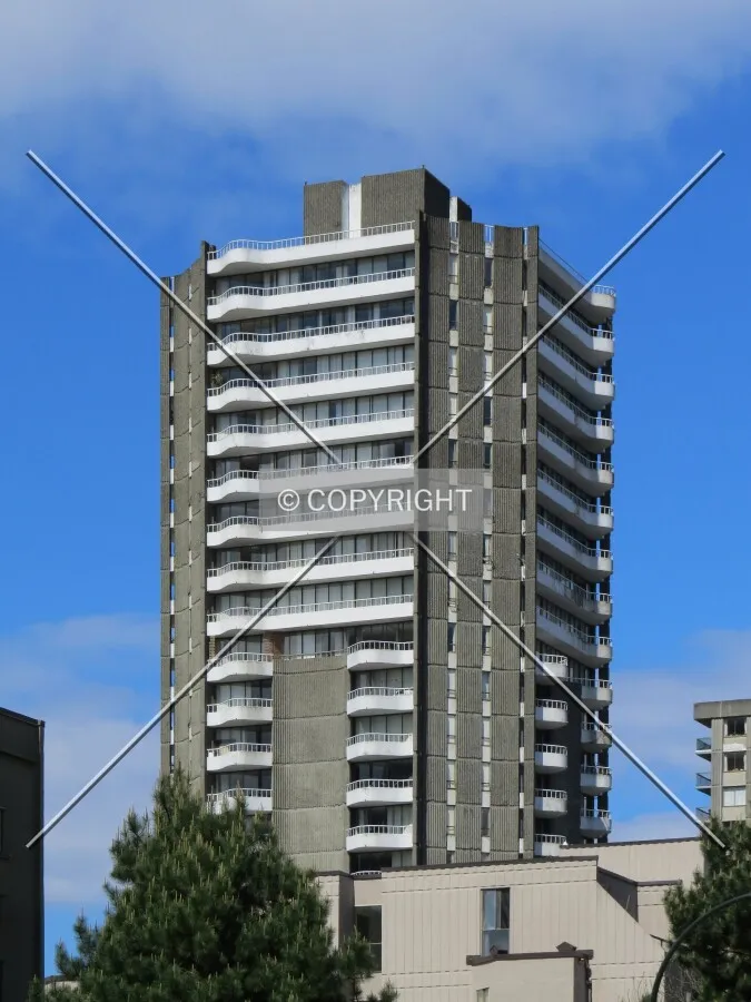 View to the west from Burrard Street
