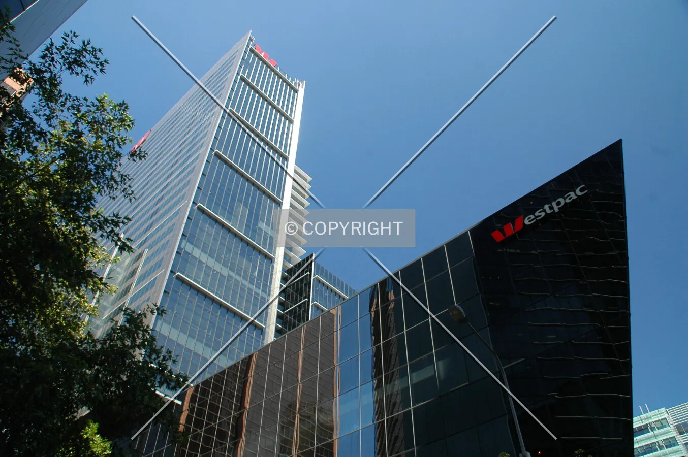 View of the tower and the Kent Street podium