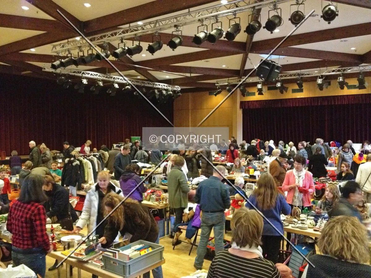 Bürgerhaus Dudenhofen during a fleamarket
