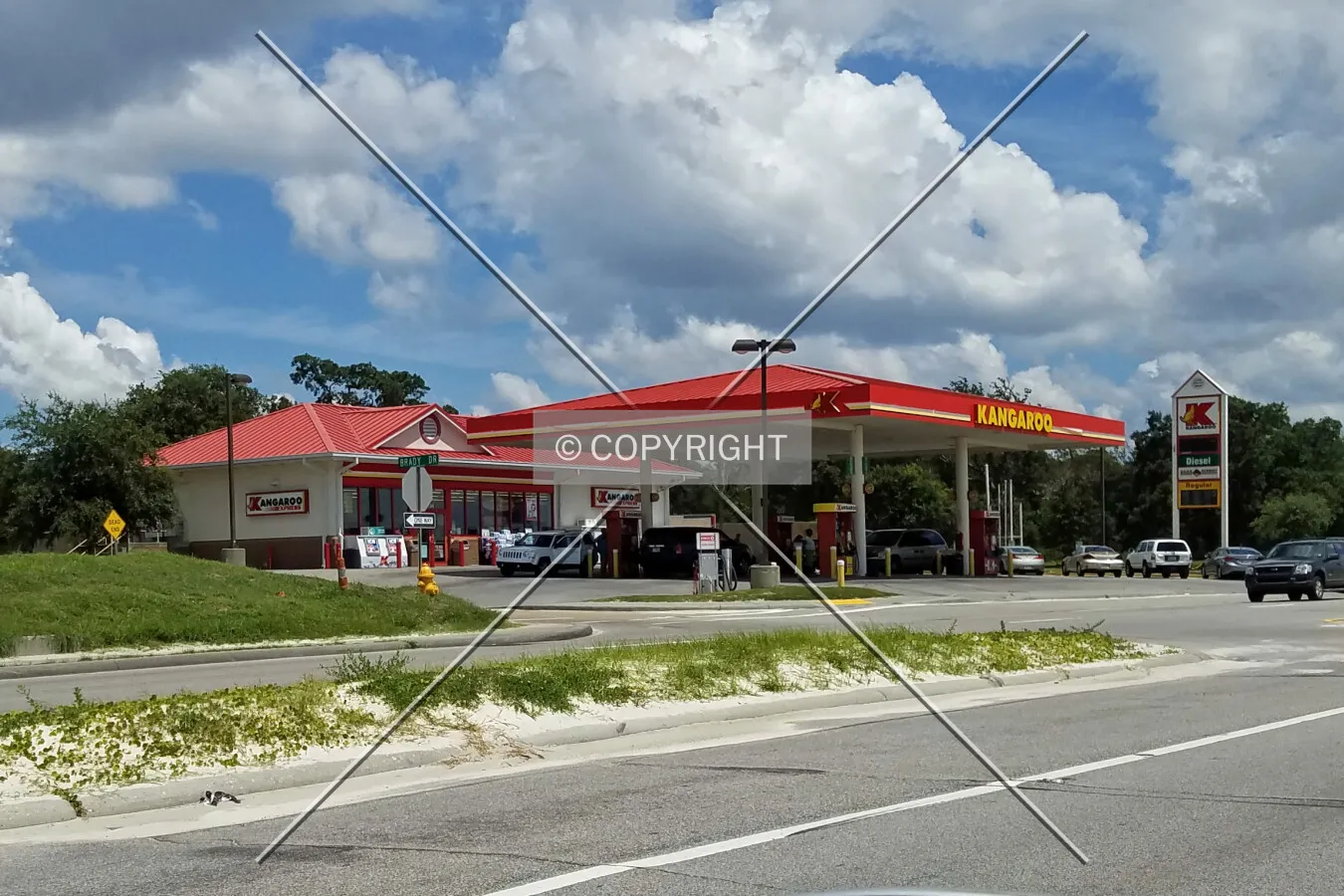 View from the southwest; August 29, 2016