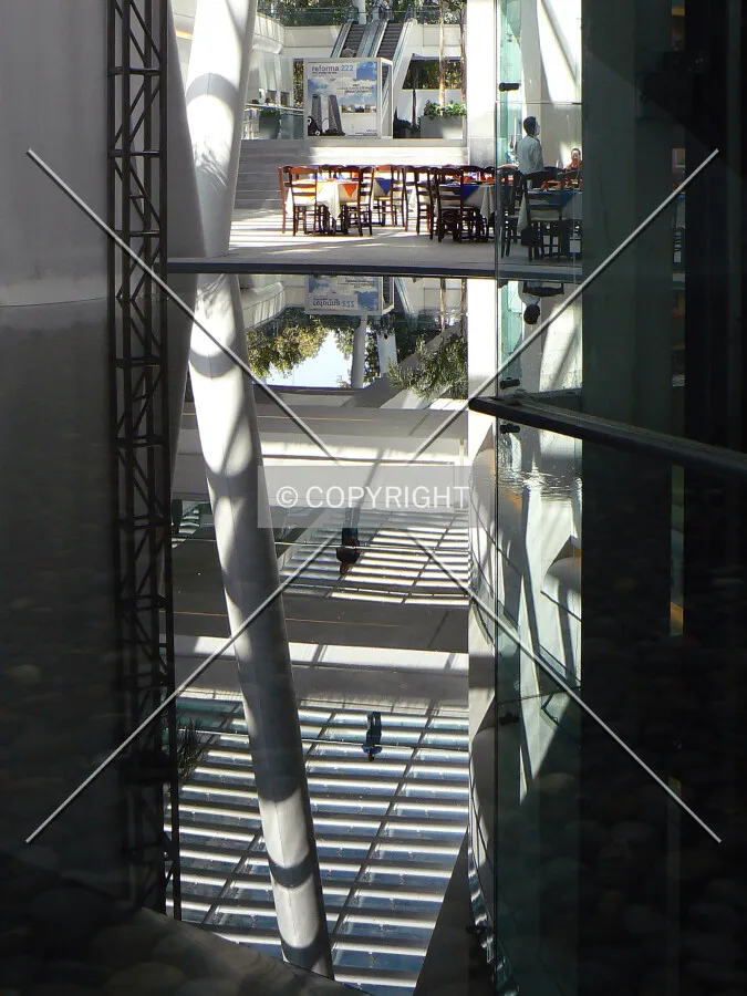 Looking out to Reforma Avenue