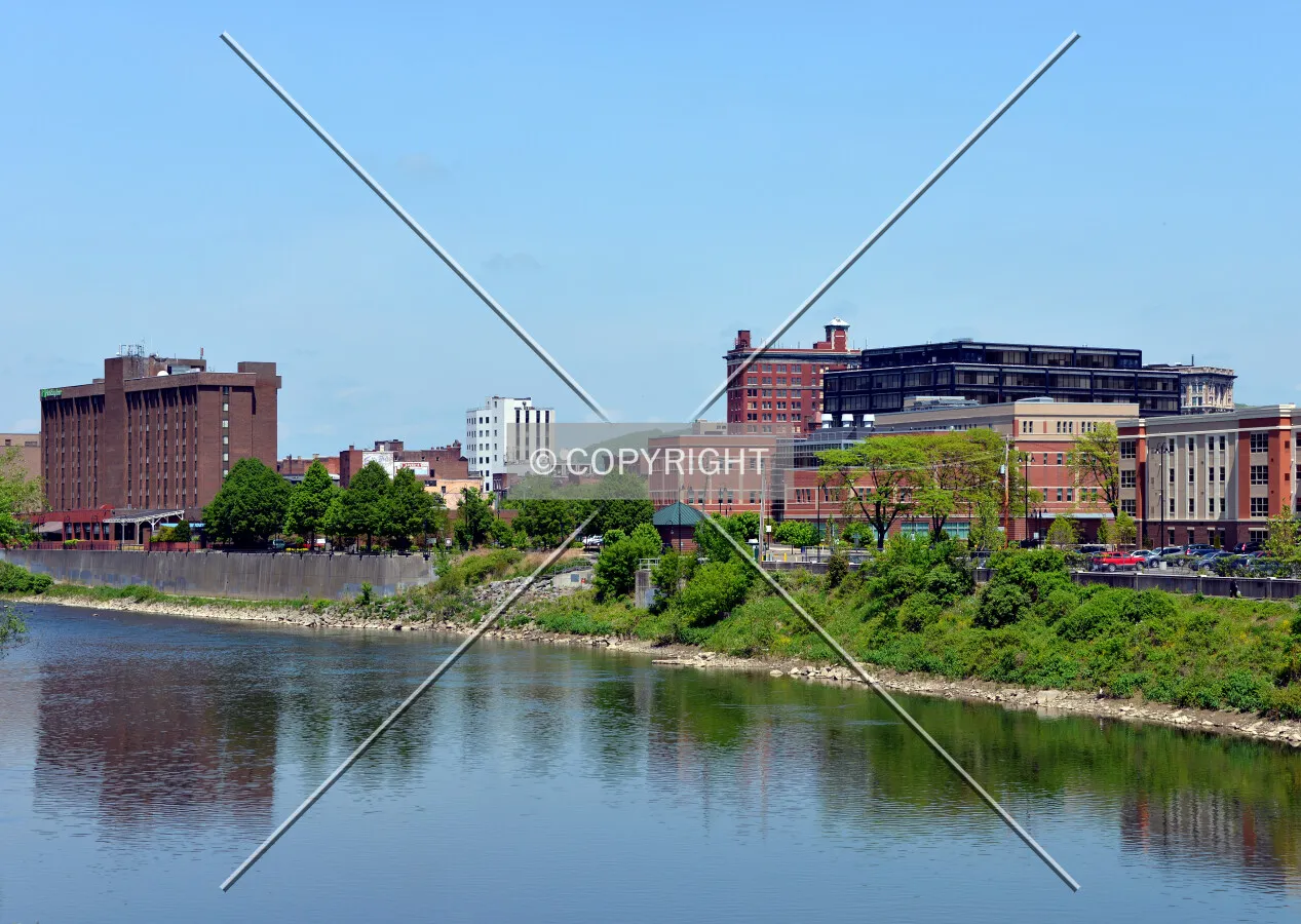 Downtown Binghamton skyline from the southwest