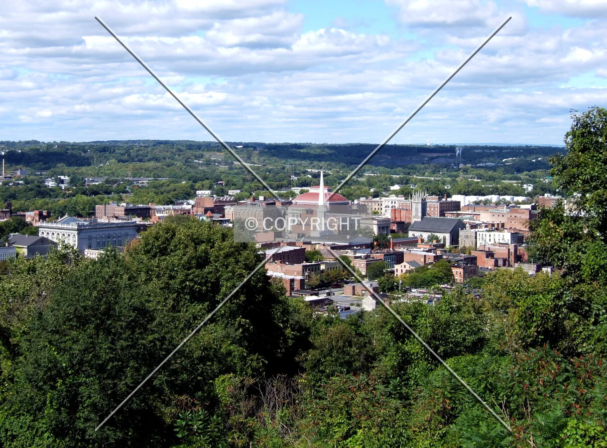 Downtown from the southeast
