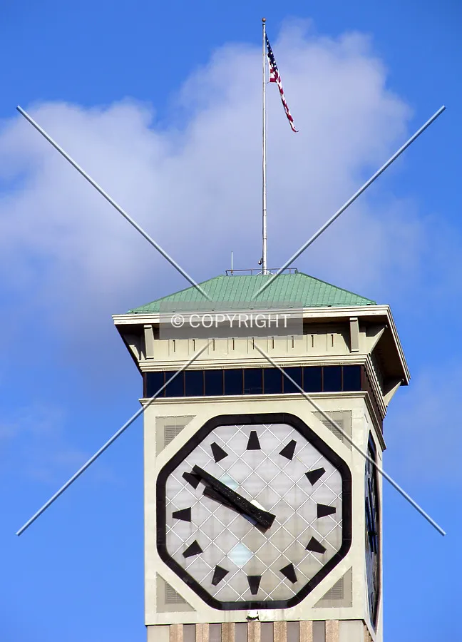 Detail of the clock tower
