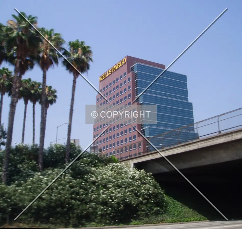 With palm tree neighbors, from the southeast on Interstate 10