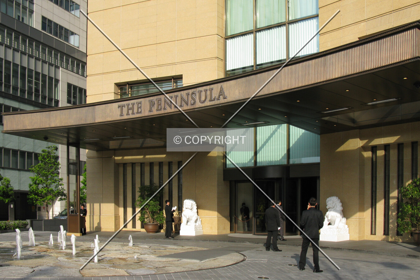The front entrance