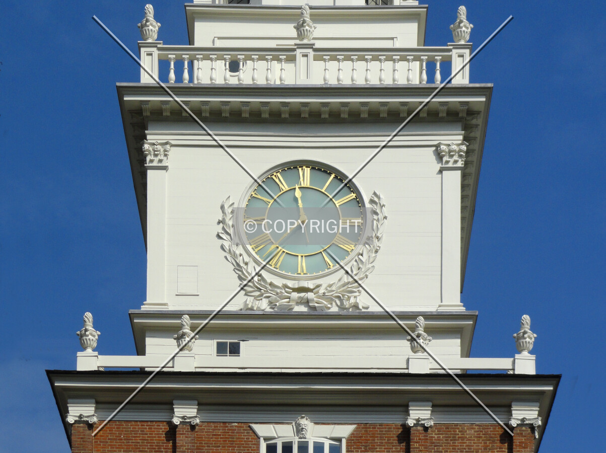 Clock detail from the south