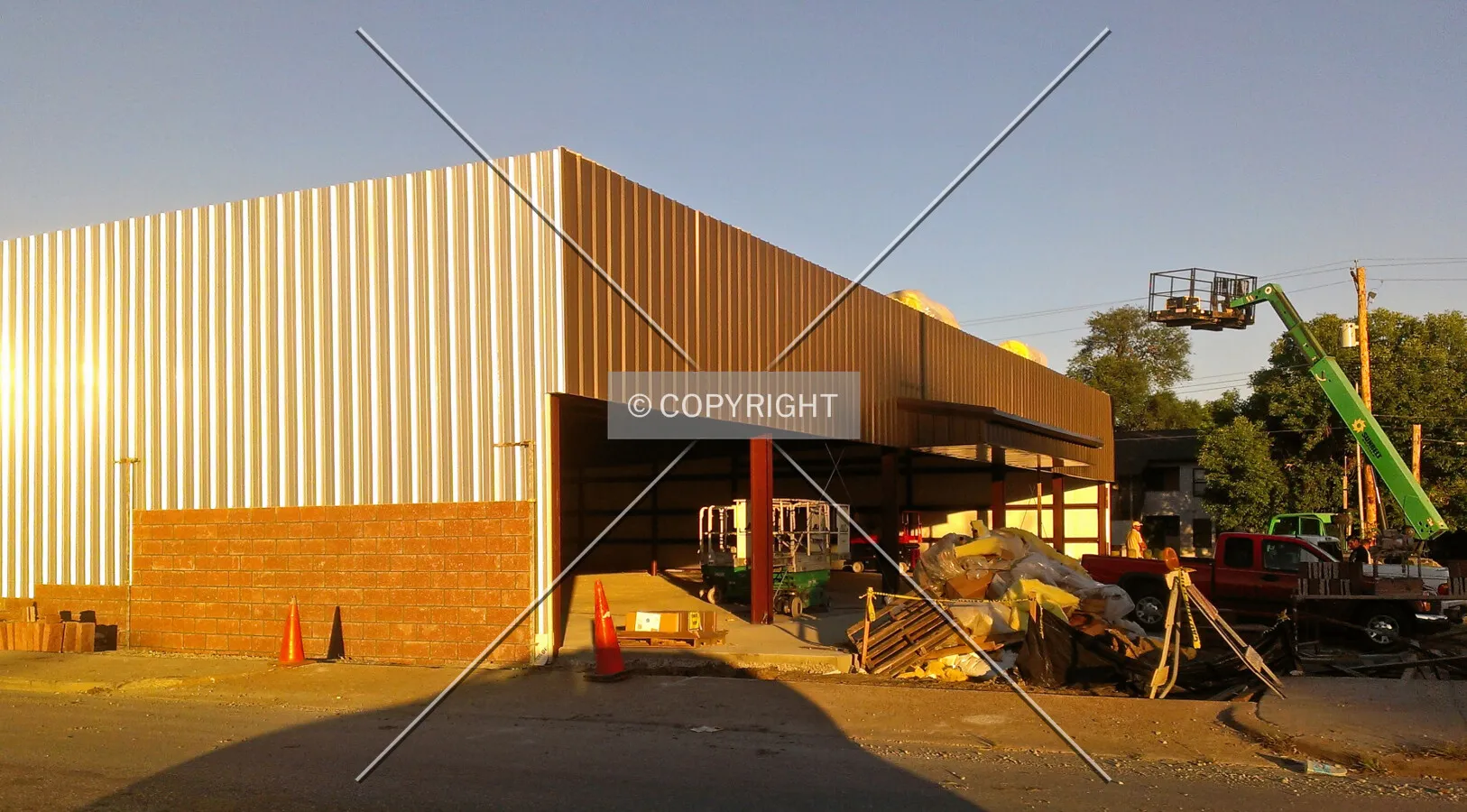 View from the southwest during construction; September 23, 2013