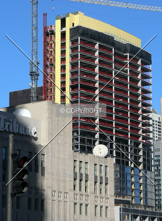 View to the northeast from Michigan Avenue