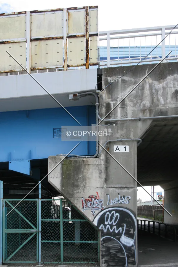 West side of the northern abutment