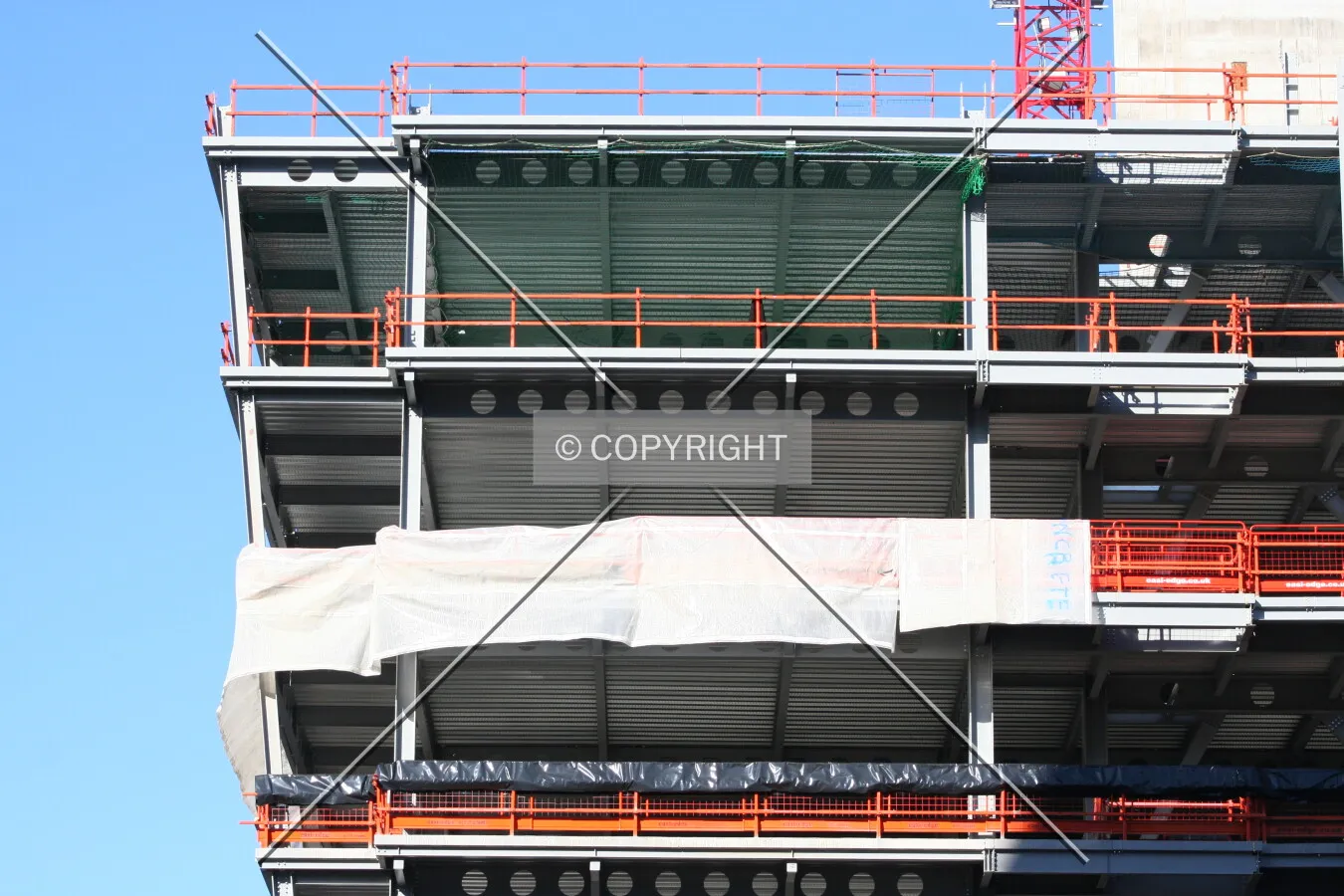 View of the upper floors