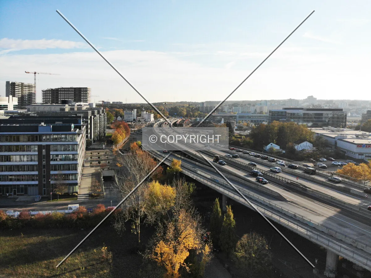 A 661 highway at Offenbach Kaiserlei