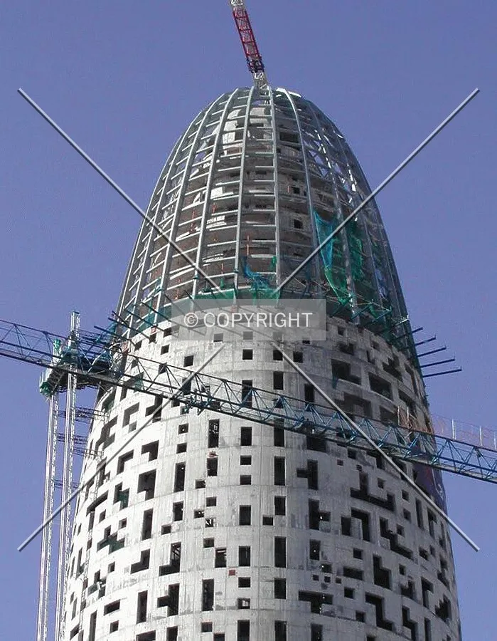 View of the top of the building
