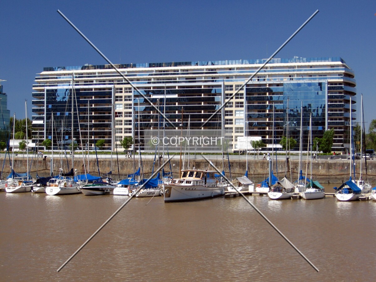 View from the west across the dock four