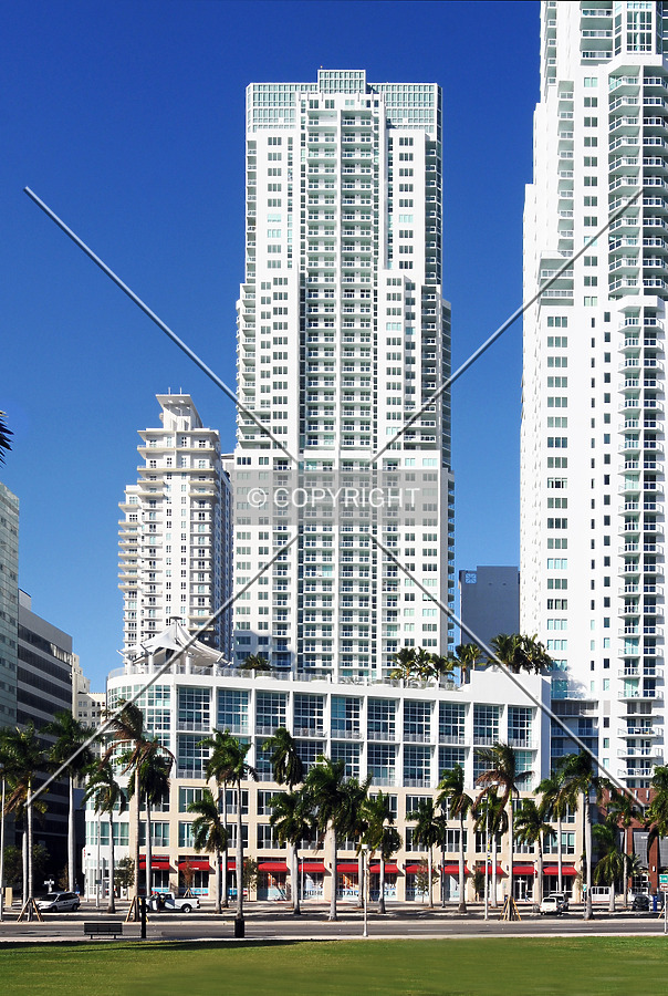 View from the east across Biscayne Boulevard
