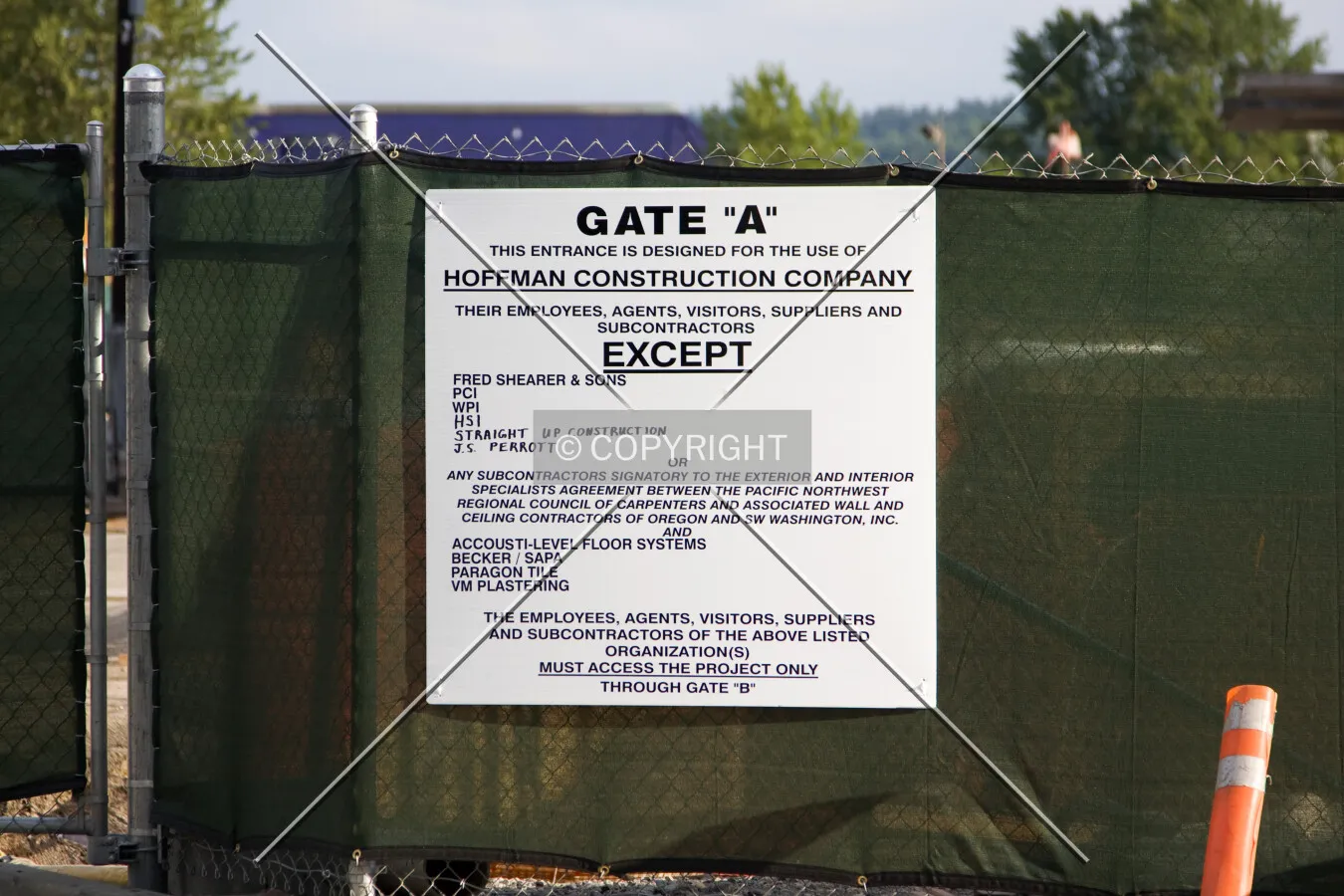 Construction sign