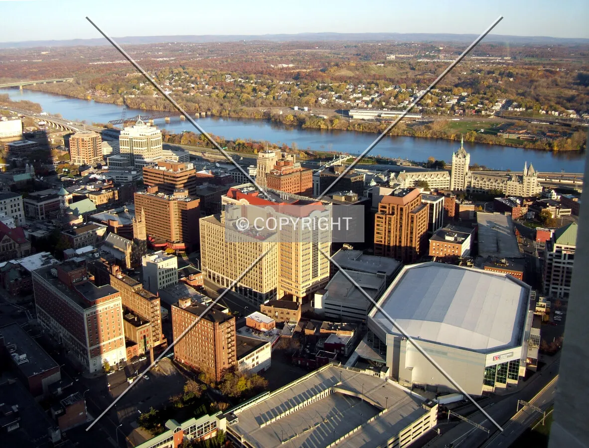 Downtown from the west