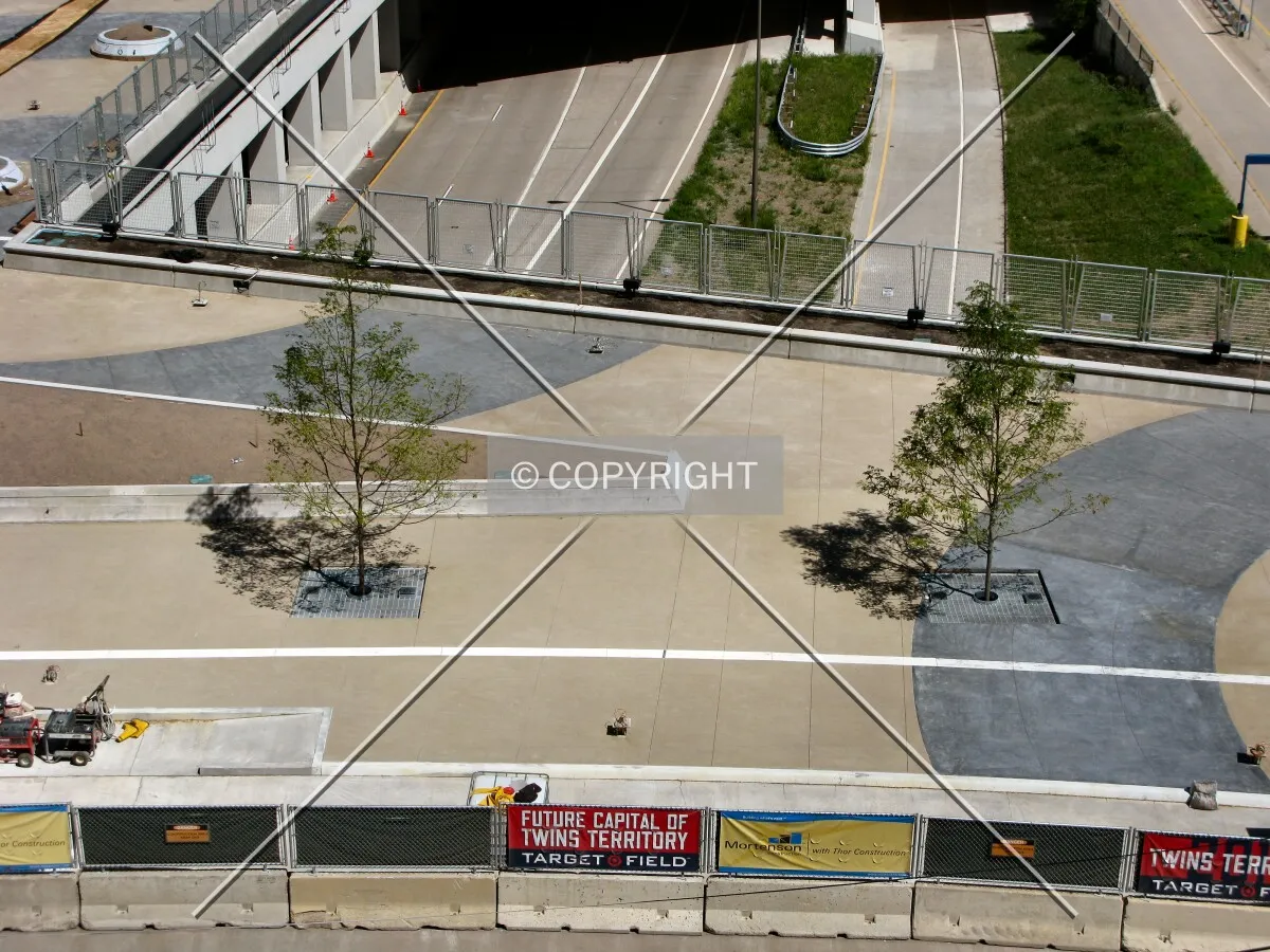 South pedestrian plaza over Interstate 394