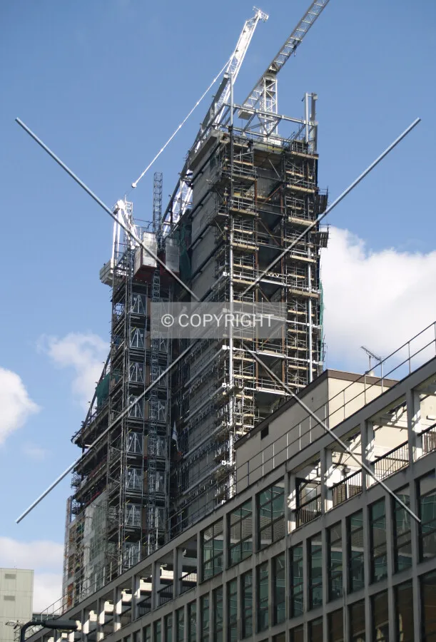 Top floors as seen from the west