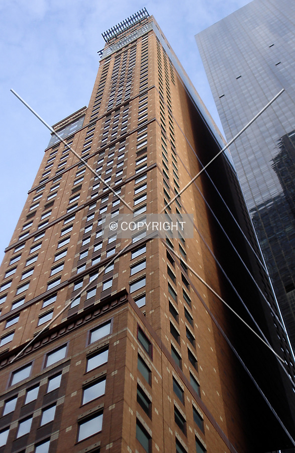 Looking up the southeast corner