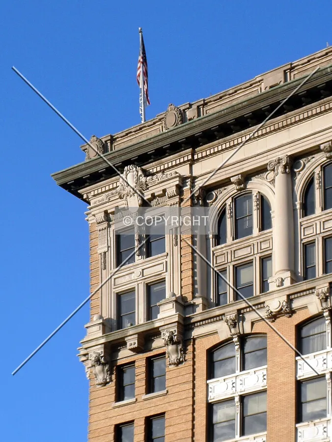 Cornice detail from the southwest