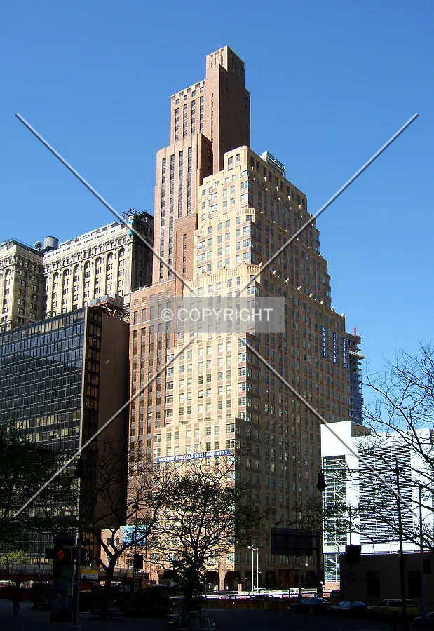 View from the northeast with 21 West Street