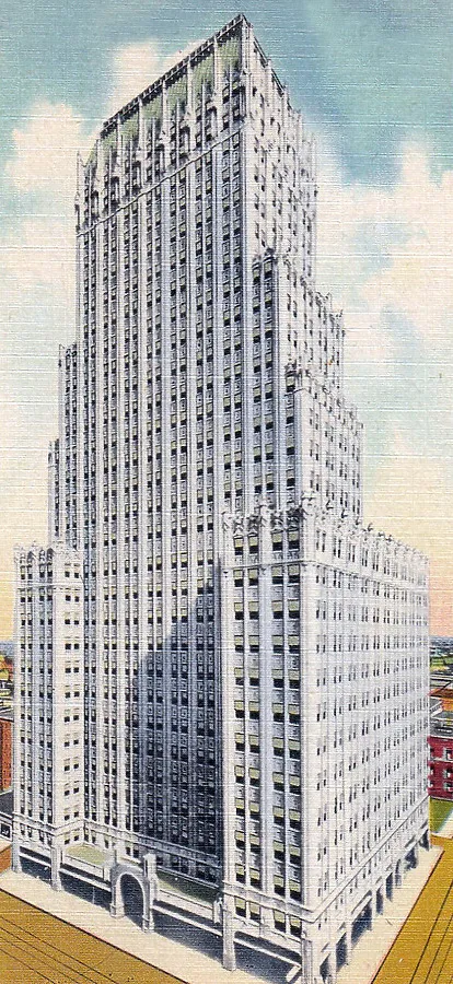 Vintage view from the southwest