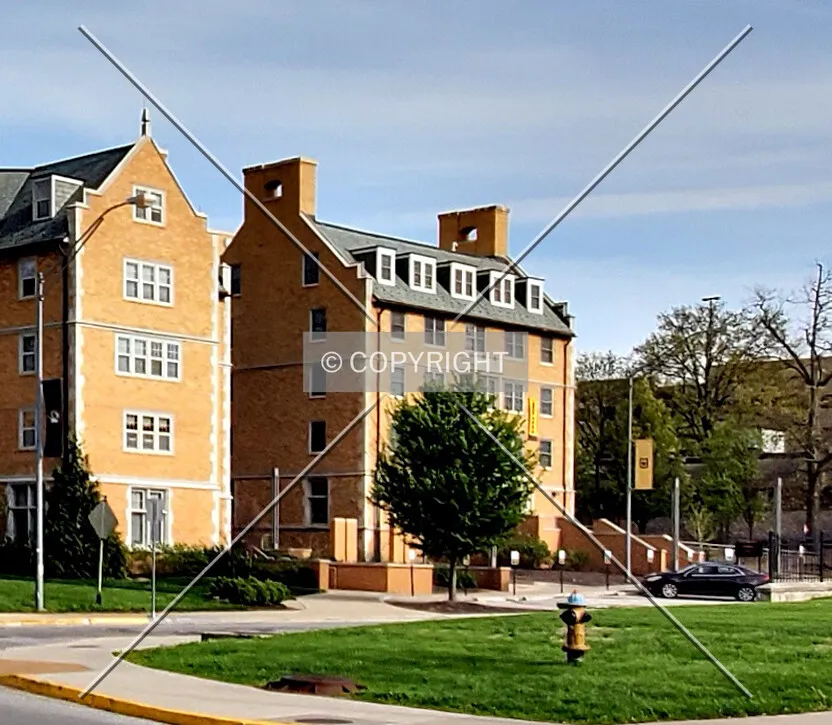 Northwest view; April 13, 2020