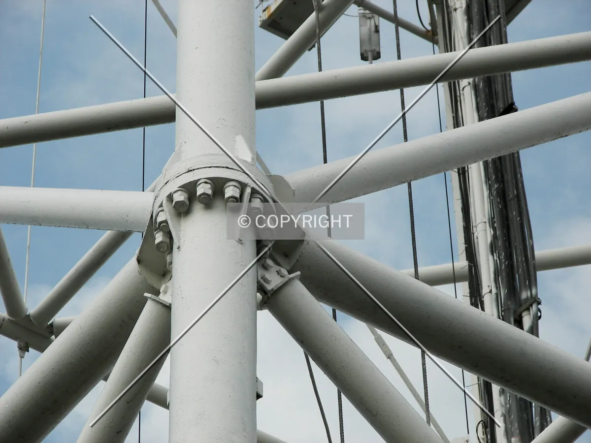 Detailed view of the steelwork