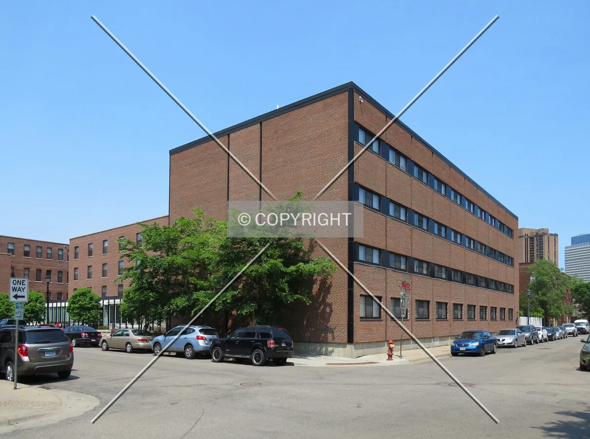 View to the northwest across East 18th Street & Stevens Avenue