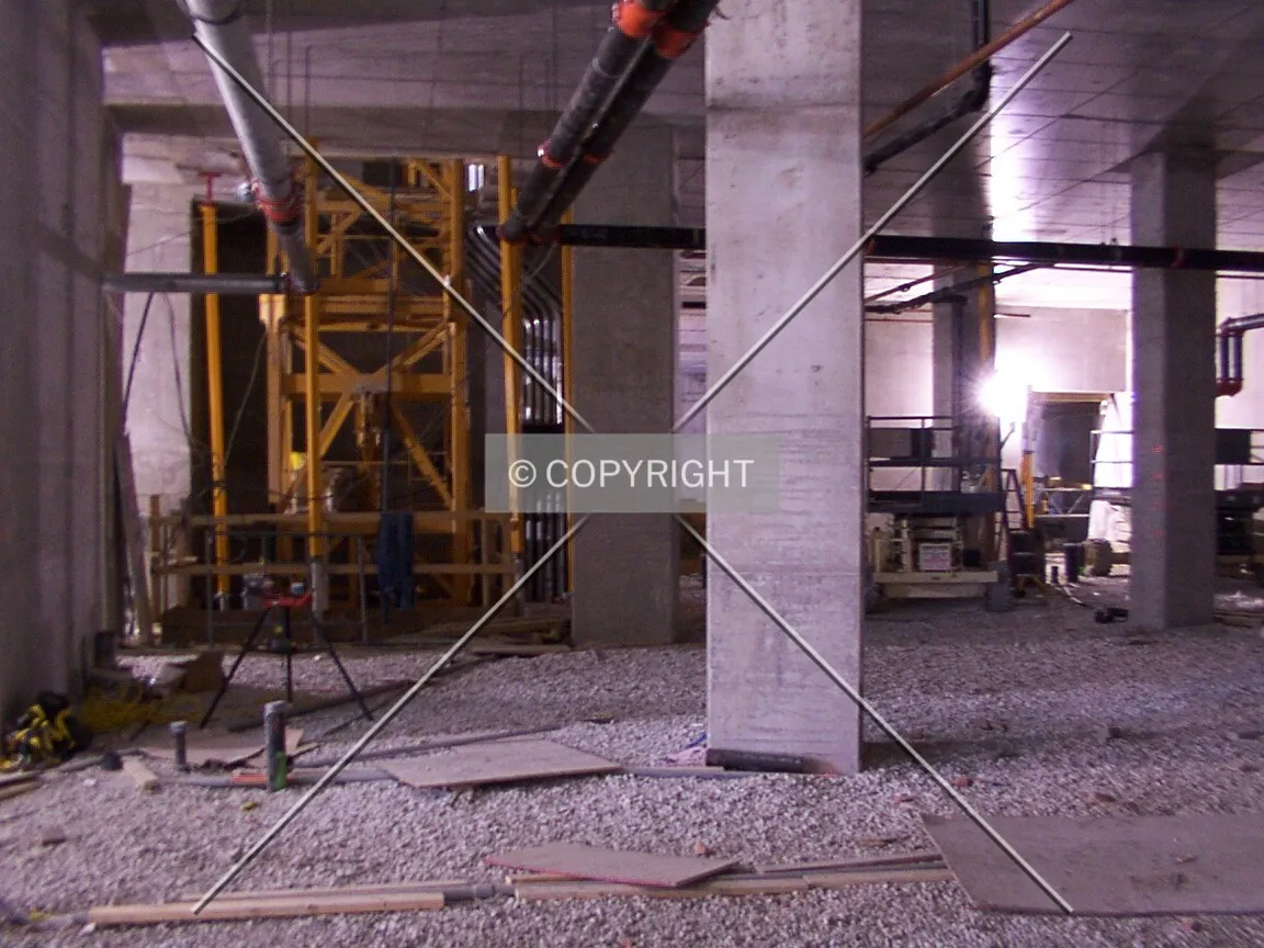Inside the entrance looking north