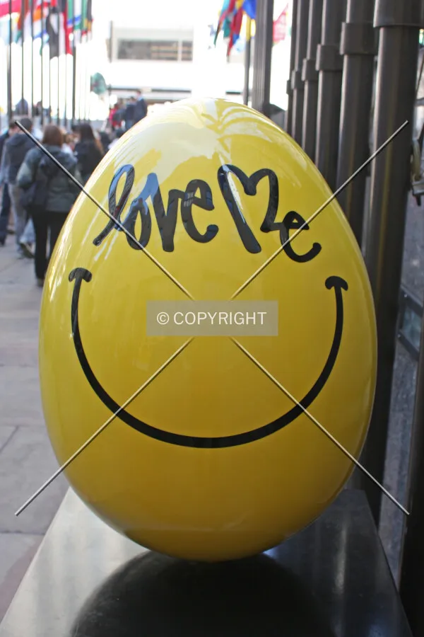 Public art during Easter at Rockefeller Center; April 25, 2014