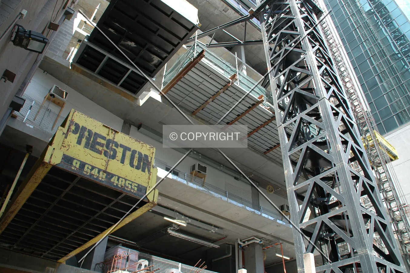 Construction works on the northside's base