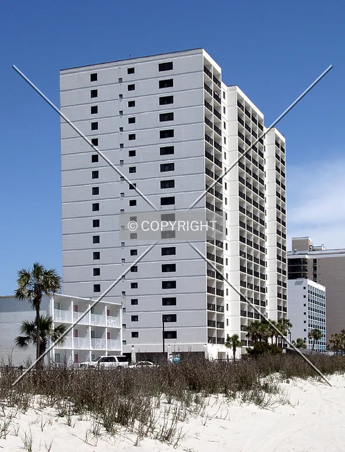 Looking north from the beach