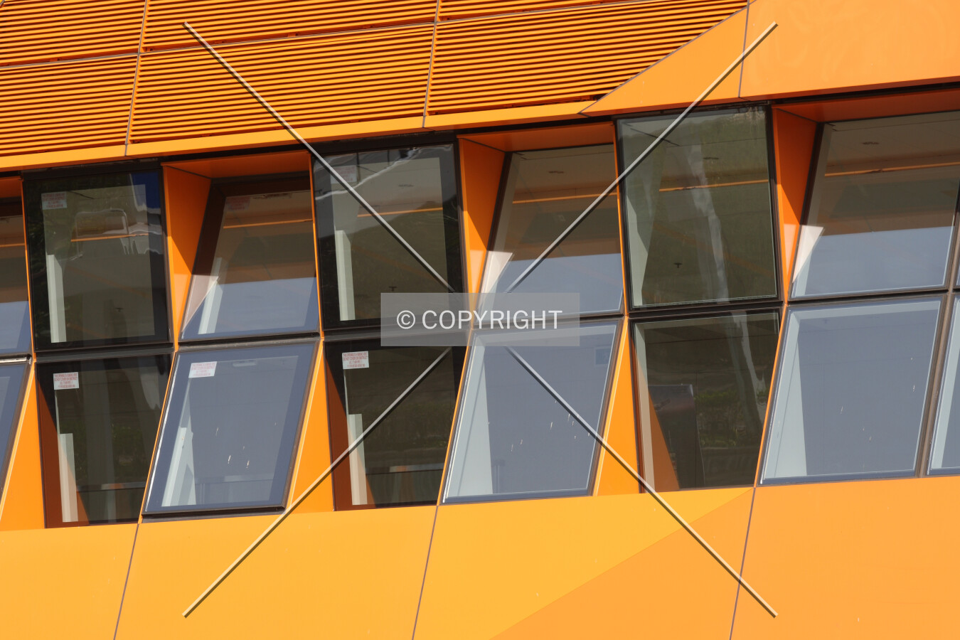 Facade detail of the base