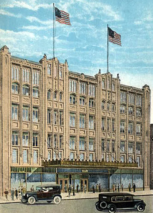 Vintage view from the southeast