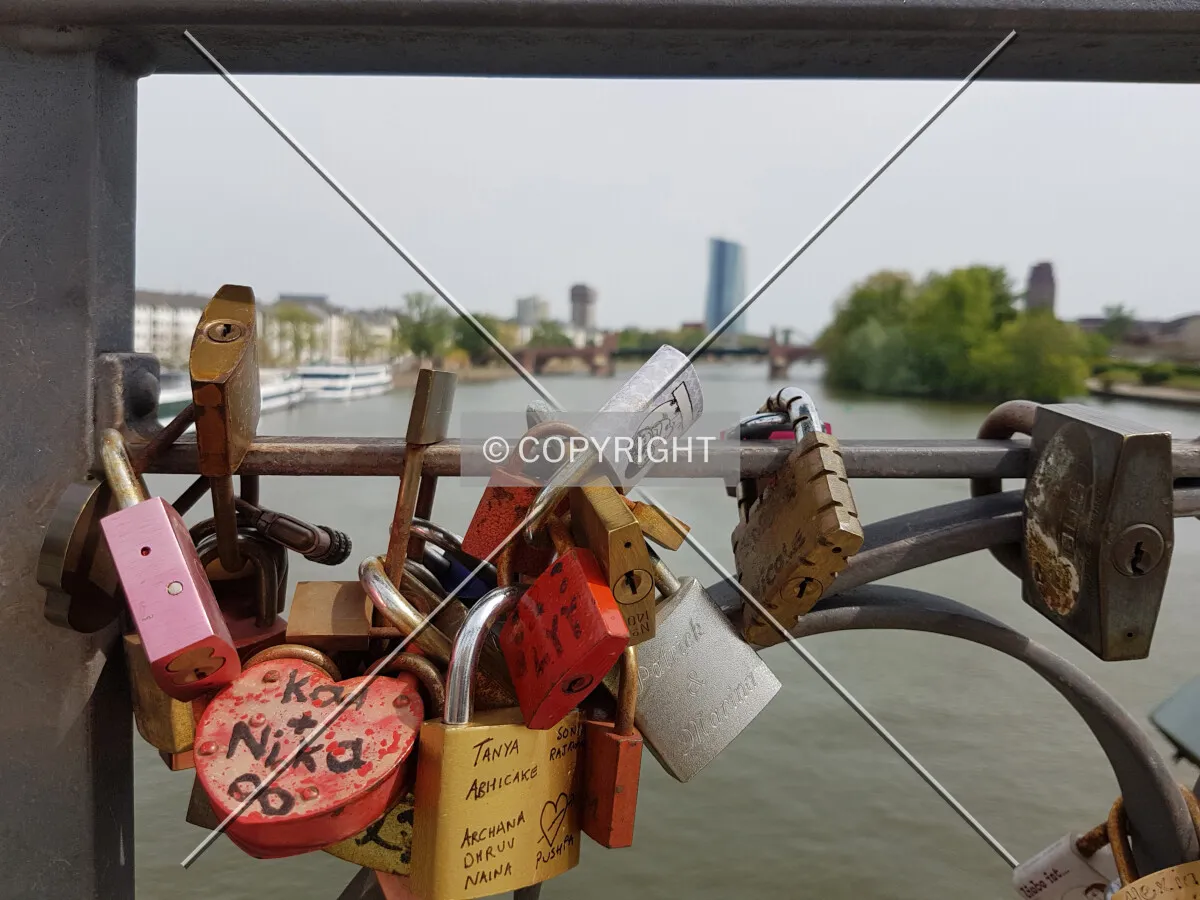 Locks at Eiserner Steg - a symbol for love