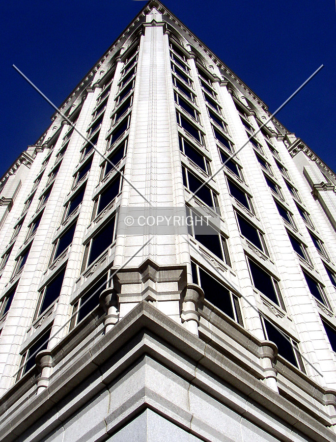 Looking up the southwest corner